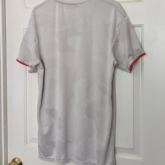 Adidas Juventus Jeep Climalite 2019-2020 Away Soccer Jersey light Gray Camo Sz L - Picture 6 of 8